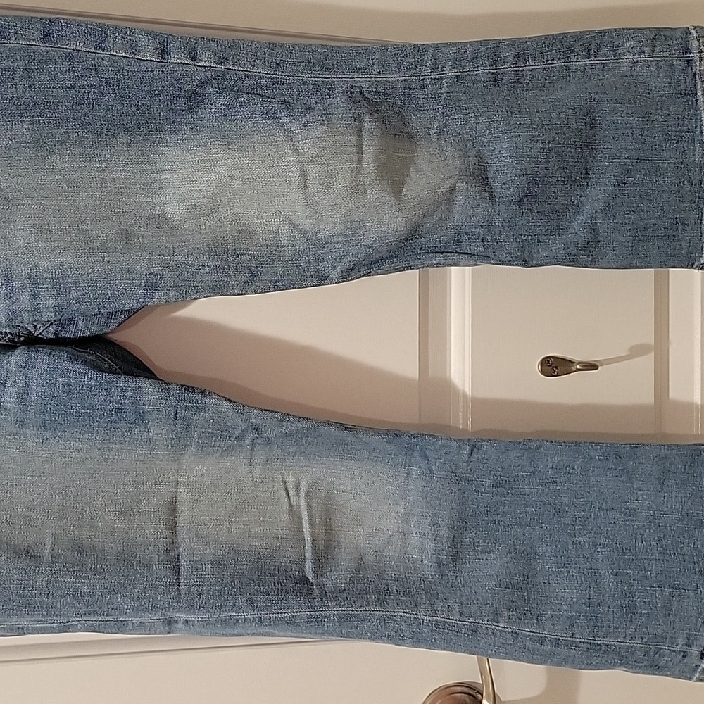 LOFT High Waist Kick Crop Jeans in Light Wash - Size 28/6 - Picture 9 of 9